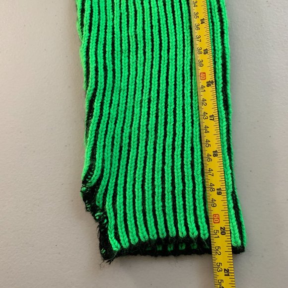 NWOT Neon Green Ribbed Turtleneck Sweater - Picture 8 of 9
